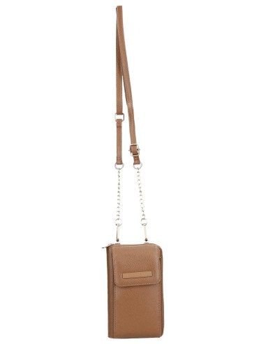 7945332 BANDOLERA PORTAMOVIL Y TARJETAS PJL ELIA MARRON