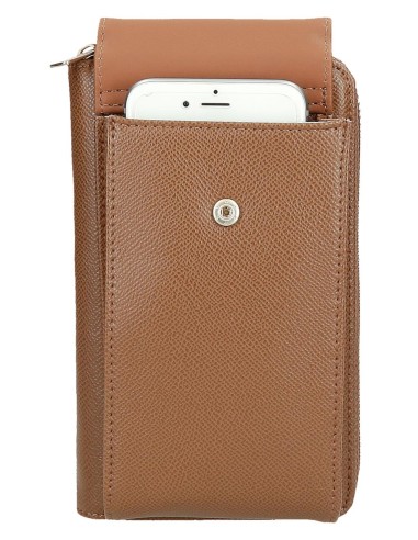 7945332 BANDOLERA PORTAMOVIL Y TARJETAS PJL ELIA MARRON