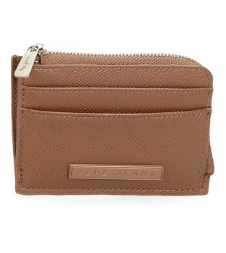 7948132 TARJETERO C/CREMALLERA PJL ELIA MARRON