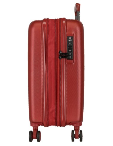 5318966 SET/2 TROLLEY  ABS 55-65CM.4R.C/EXP.WOOD ROJO