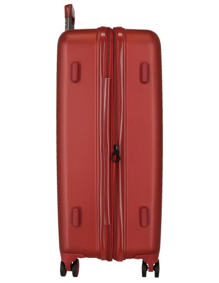 5318966 SET/2 TROLLEY  ABS 55-65CM.4R.C/EXP.WOOD ROJO