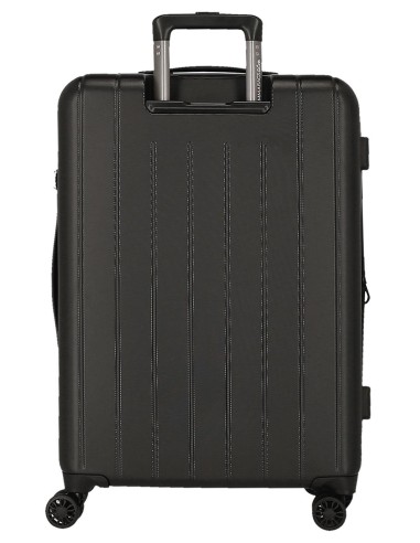 5319461 SET/3 TROLLEY  ABS 55-65-75CM. 4R.WOOD NEGRO