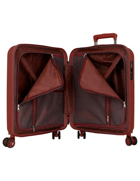 5319166 TROLLEY ABS 55CM.4R.WOOD ROJO 5319166 TROLLEY ABS 55CM.4R.WOOD ROJO