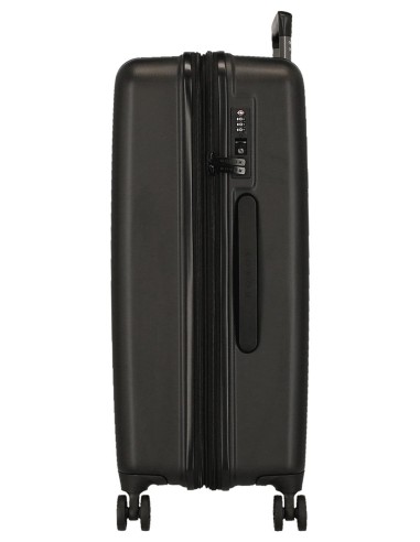 5319261 TROLLEY ABS 65CM. C/EXP. 4R.WOOD NEGRO