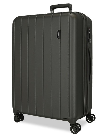 5319262 TROLLEY ABS 65CM. C/EXP. 4R.WOOD ANTRACITA 5319262 TROLLEY ABS 65CM. C/EXP. 4R.WOOD ANTRACITA