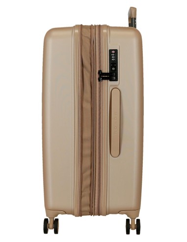 5319265 TROLLEY ABS 65CM. C/EXP. 4R.WOOD CHAMPAGNE