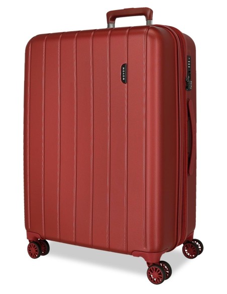 5319366 TROLLEY ABS 75CM. C/EXP. 4R.WOOD ROJO