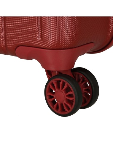 5319366 TROLLEY ABS 75CM. C/EXP. 4R.WOOD ROJO