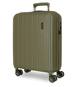 531916A TROLLEY ABS 55CM.4R.WOOD CAQUI