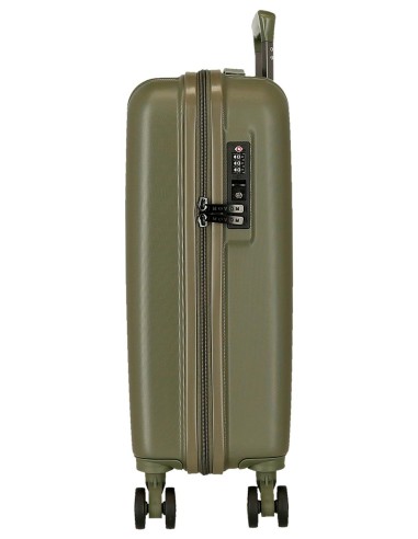 531916A TROLLEY ABS 55CM.4R.WOOD CAQUI