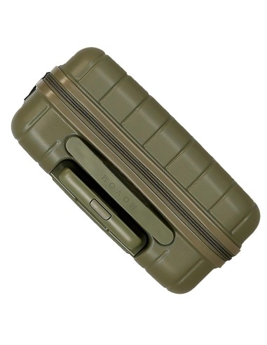 531916A TROLLEY ABS 55CM.4R.WOOD CAQUI