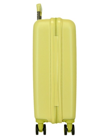 531916B TROLLEY ABS 55CM.4R.WOOD AMARILLO