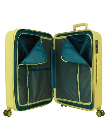 531926B TROLLEY ABS 65CM. C/EXP. 4R.WOOD AMARILLO