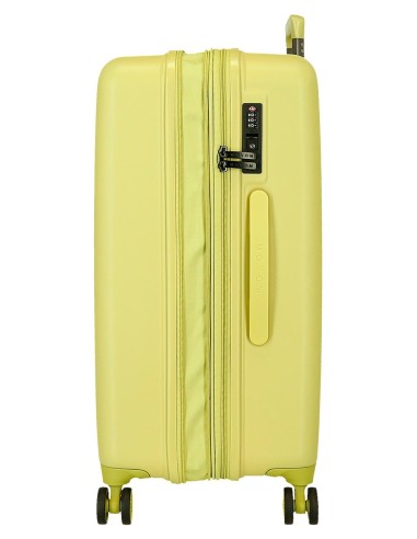 531926B TROLLEY ABS 65CM. C/EXP. 4R.WOOD AMARILLO