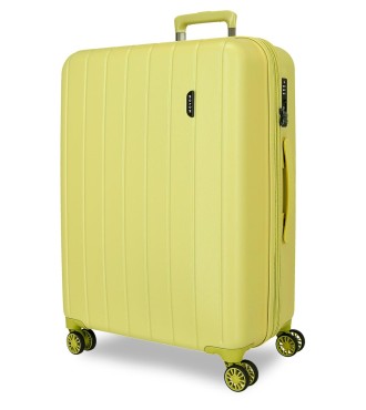 531936B TROLLEY ABS 75CM. C/EXP. 4R.WOOD AMARILLO