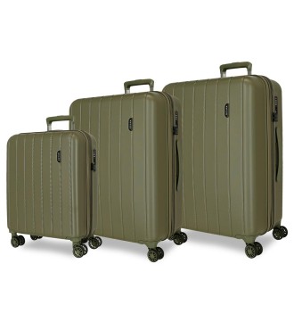 531846A SET/3 TROLLEY ABS 55-65-75CM. C/EXP 4R.WOOD CAQUI