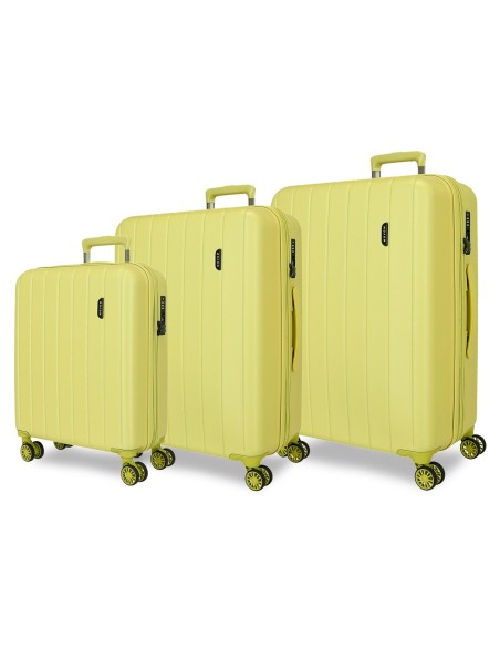 531846B SET/3 TROLLEY ABS 55-65-75CM. C/EXP 4R.WOOD AMARILLO 531846B SET/3 TROLLEY ABS 55-65-75CM. C/EXP 4R.WOOD AMARILLO