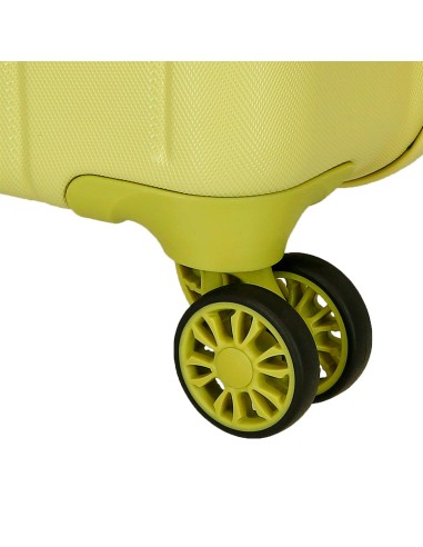531846B SET/3 TROLLEY ABS 55-65-75CM. C/EXP 4R.WOOD AMARILLO