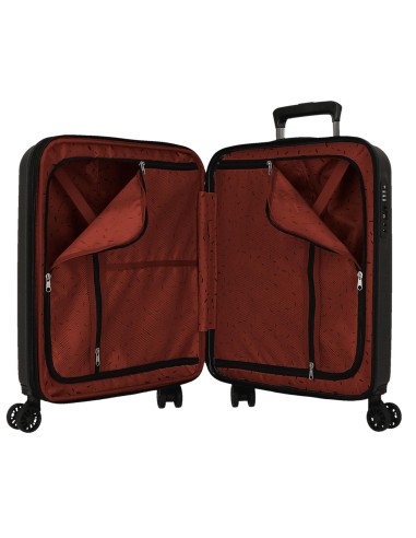 5318461 SET 3/TROLLEY ABS 55-65-75CM. C/EXP 4R.WOOD NEGRO