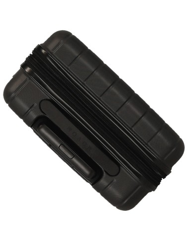 5318461 SET 3/TROLLEY ABS 55-65-75CM. C/EXP 4R.WOOD NEGRO