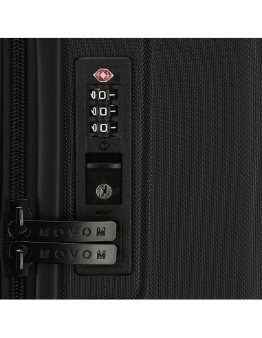 5318461 SET 3/TROLLEY ABS 55-65-75CM. C/EXP 4R.WOOD NEGRO