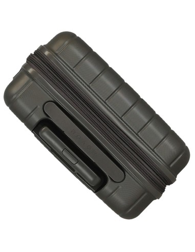 5318462 SET 3/TROLLEY ABS 55-65-75CM. C/EXP 4R.WOOD ANTRACIT