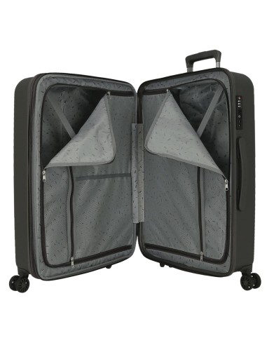 5318462 SET 3/TROLLEY ABS 55-65-75CM. C/EXP 4R.WOOD ANTRACIT