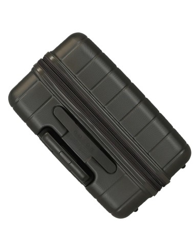 5318462 SET 3/TROLLEY ABS 55-65-75CM. C/EXP 4R.WOOD ANTRACIT