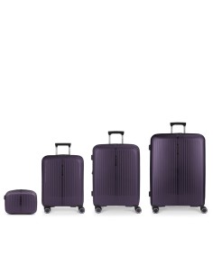 Set 3 Maletas C22-M-L + Neceser Gabol Brooklyn Morado Jue...