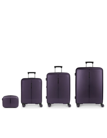 Set 3 Maletas C22-M-L + Neceser Gabol Brooklyn Morado Jue...