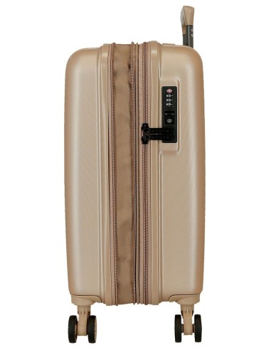 5318465 SET 3/TROLLEY ABS 55-65-75CM. C/EXP 4R.WOOD CHAMPAGN