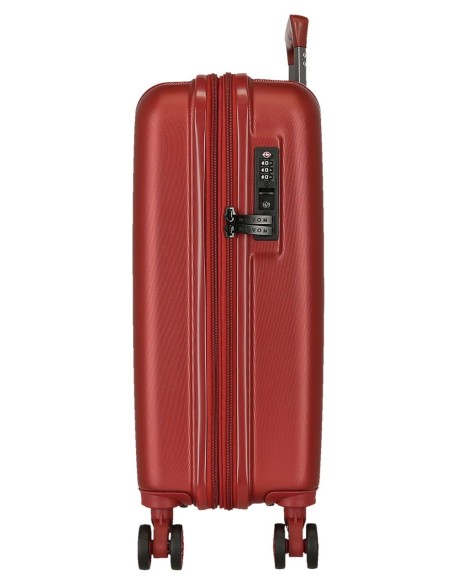 5318666 TROLLEY ABS 55CM.4R.C/EXP.WOOD ROJO