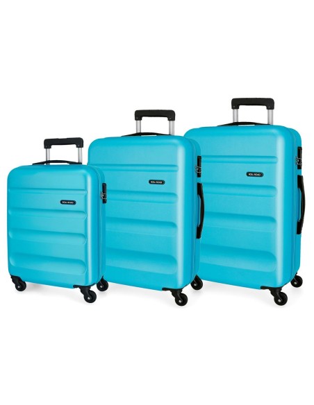 584946A SET/3 TROLLEY ABS 55-65-75CM.4R. ROLL ROAD FLEX AZUL