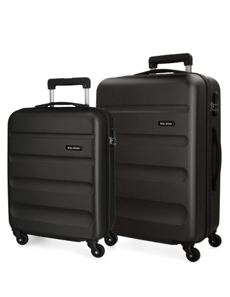 5849560 SET/2 TROLLEY ABS 55-65-CM.4R. ROLL ROAD FLEX NEGRO 5849560 SET/2 TROLLEY ABS 55-65-CM.4R. ROLL ROAD FLEX NEGRO