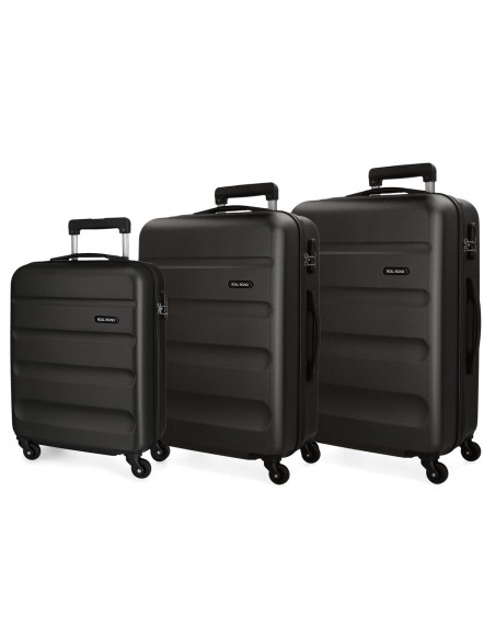 5849460 SET/3 TROLLEY ABS 55-65-75CM.4R. ROLL ROAD FLEX NEGR 5849460 SET/3 TROLLEY ABS 55-65-75CM.4R. ROLL ROAD FLEX NEGR