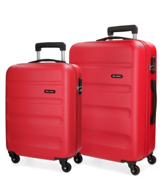 5849564 SET/2 TROLLEY ABS 55-65-CM.4R. ROLL ROAD FLEX ROJO