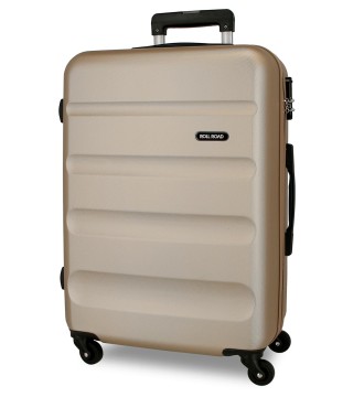 5849269 TROLLEY ABS 65CM.4R. ROLL ROAD FLEX CHAMPAGNE