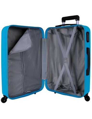 584926A TROLLEY ABS 65CM.4R. ROLL ROAD FLEX AZULINA