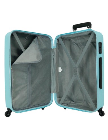 584936E TROLLEY ABS 75CM.4R. ROLL ROAD FLEX AZUL CLARO