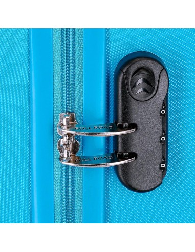 584866A TROLLEY ABS 55CM.4R.C/EXP. ROLL ROAD FLEX AZULINA