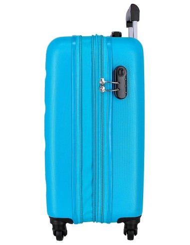 584866A TROLLEY ABS 55CM.4R.C/EXP. ROLL ROAD FLEX AZULINA