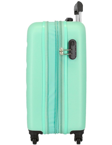 584866B TROLLEY ABS 55CM.4R.C/EXP. ROLL ROAD FLEX TURQUESA