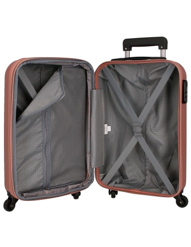 584866C TROLLEY ABS 55CM.4R.C/EXP. ROLL ROAD FLEX NUDE