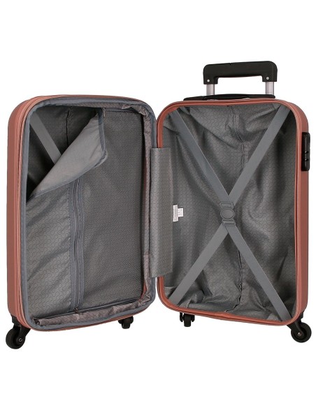 584866C TROLLEY ABS 55CM.4R.C/EXP. ROLL ROAD FLEX NUDE