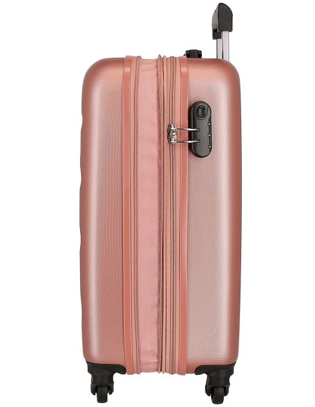 584866C TROLLEY ABS 55CM.4R.C/EXP. ROLL ROAD FLEX NUDE