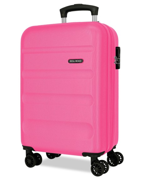 584866G TROLLEY ABS 55CM.4R.C/EXP. ROLL ROAD FLEX ROSA