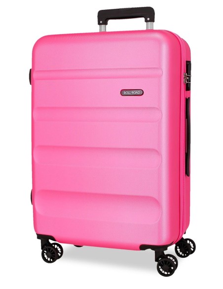 584926G TROLLEY ABS 65CM.4R. ROLL ROAD FLEX ROSA