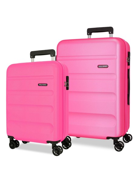 584956G SET/2 TROLLEY ABS 55-65-CM.4R. ROLL ROAD FLEX ROSA 584956G SET/2 TROLLEY ABS 55-65-CM.4R. ROLL ROAD FLEX ROSA