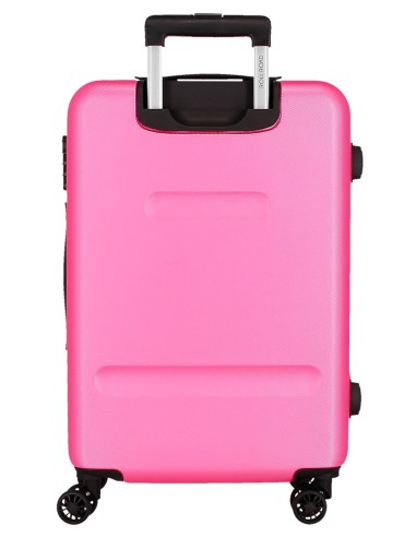 584956G SET/2 TROLLEY ABS 55-65-CM.4R. ROLL ROAD FLEX ROSA