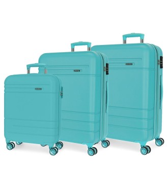 5989465 SET/3 TROLLEY  ABS 55/68/78CM.4R.MOVOM GALAXY TURQUE